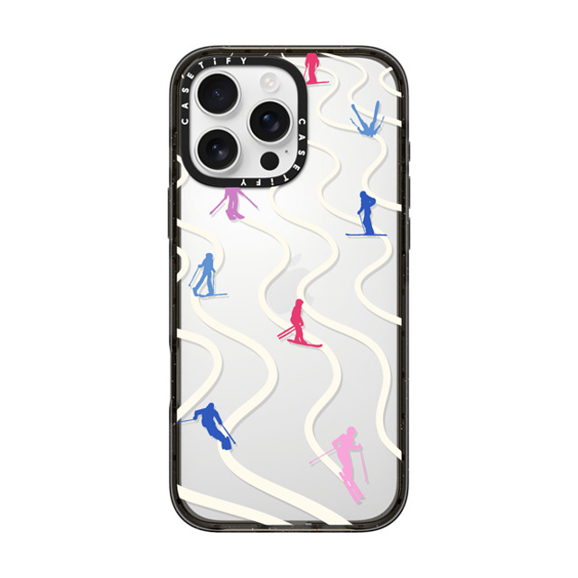 CASETiFY iPhone 16 Pro Max ケース ブラック インパクトケース Downhill Skiing casetify_artist