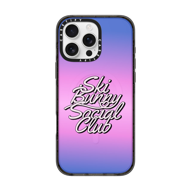 CASETiFY iPhone 16 Pro Max ケース ブラック インパクトケース MagSafe対応 Ski Bunny Social Club casetify_artist