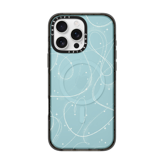 CASETiFY iPhone 16 Pro Max ケース ブラック インパクトケース MagSafe対応 Pond Skating casetify_artist