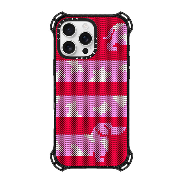 CASETiFY iPhone 16 Pro Max ケース ブラック バウンスケース Dachschund Sweater casetify_artist