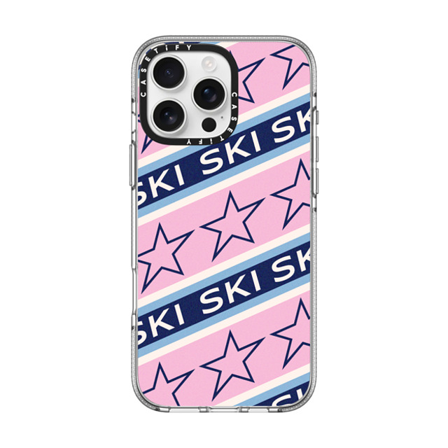 CASETiFY iPhone 16 Pro Max ケース クリア クリア ケース MagSafe対応 Ski Star Stripes casetify_artist