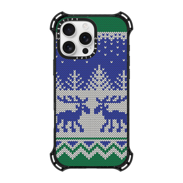 CASETiFY iPhone 16 Pro Max ケース ブラック バウンスケース Christ-Moose Sweater casetify_artist