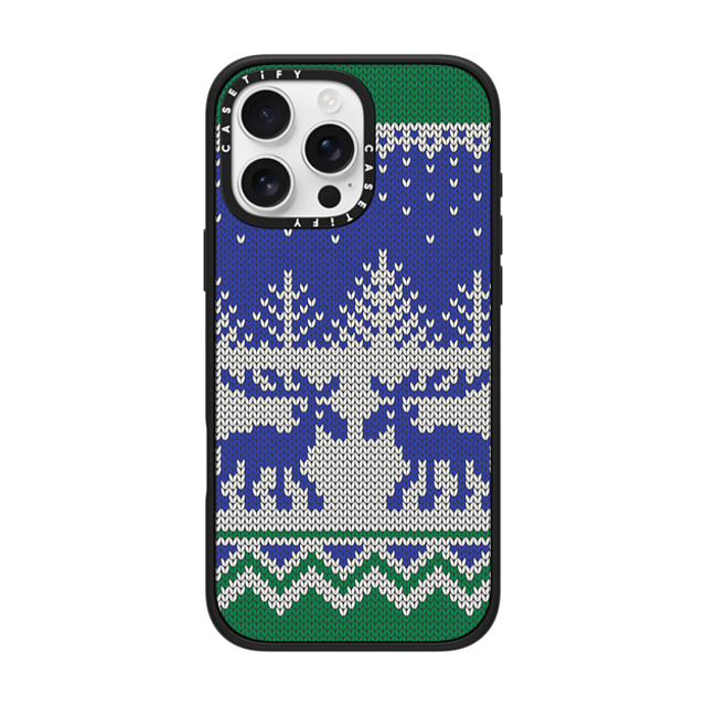 CASETiFY iPhone 16 Pro Max ケース マットブラック インパクトケース MagSafe対応 Christ-Moose Sweater casetify_artist