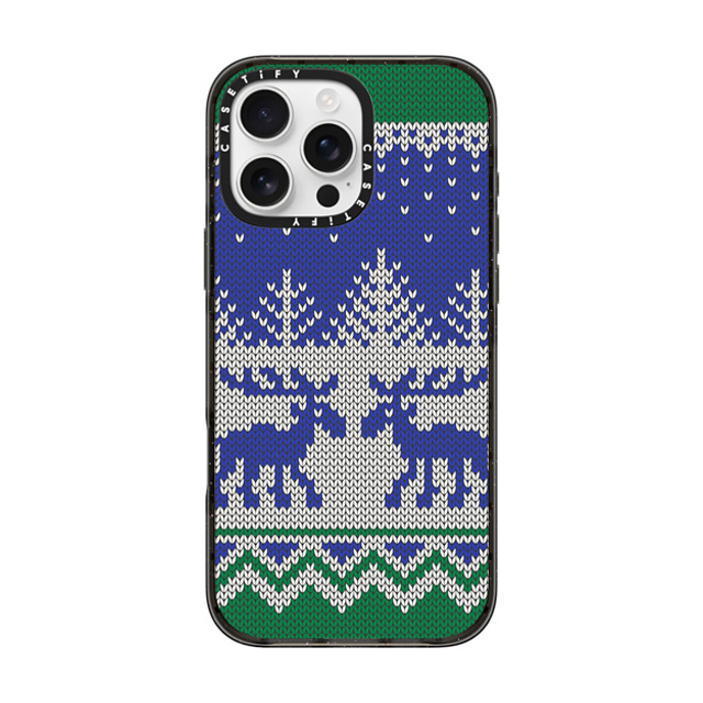 CASETiFY iPhone 16 Pro Max ケース ブラック インパクトケース Christ-Moose Sweater casetify_artist