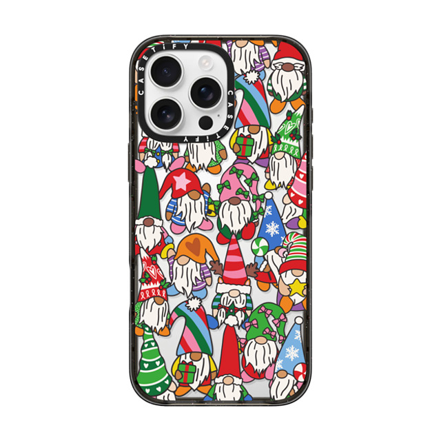 CASETiFY iPhone 16 Pro Max ケース ブラック インパクトケース Gnome for the Holidays casetify_artist