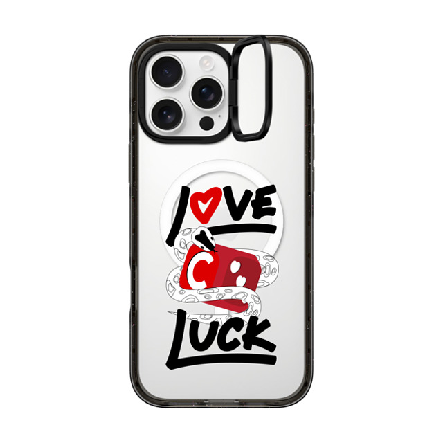 CASETiFY iPhone 16 Pro Max ケース ブラック インパクトリングスタンドケース MagSafe対応 Lucky Snake Dice casetify_artist