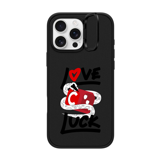 CASETiFY iPhone 16 Pro Max ケース マットブラック インパクトリングスタンドケース MagSafe対応 Lucky Snake Dice casetify_artist