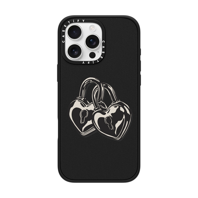 CASETiFY iPhone 16 Pro Max Case Matte Black Impact Case MagSafe Compatible Love Locks casetify_artist CASETiFY iPhone 16 Pro Max Case Matte Black Impact Case MagSafe Compatible Love Locks casetify_artist