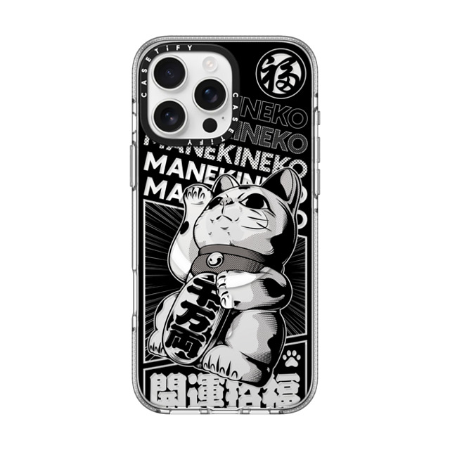 CASETiFY iPhone 16 Pro Max ケース クリア クリア ケース MagSafe対応 Lucky Cat Comic casetify_artist