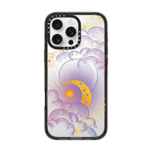 CASETiFY iPhone 16 Pro Max ケース ブラック インパクトケース MagSafe対応 Lunar Glimmer casetify_artist Back to School CASETiFY iPhone 16 Pro Max ケース ブラック インパクトケース MagSafe対応 Lunar Glimmer casetify_artist Back to School