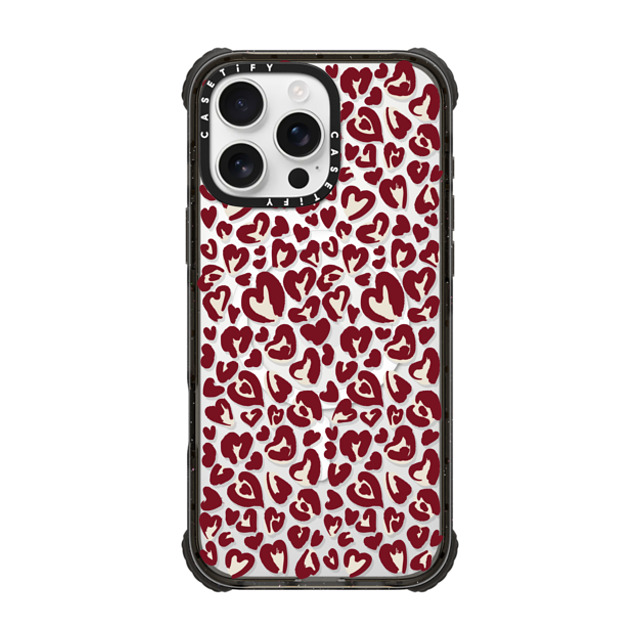 CASETiFY iPhone 16 Pro Max Case Black ウルトラ インパクトケース MagSafe 対応 Leopard Love- Red casetify_artist Back to School CASETiFY iPhone 16 Pro Max Case Black ウルトラ インパクトケース MagSafe 対応 Leopard Love- Red casetify_artist Back to School