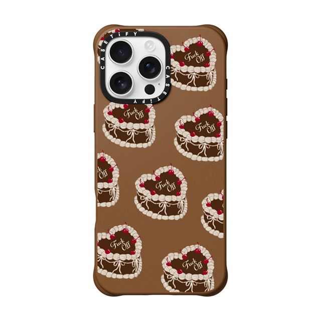CASETiFY iPhone 16 Pro Max ケース タン BioVeg ケース MagSafe対応 Fuck Off Sweetheart Cake casetify_artist Back to School CASETiFY iPhone 16 Pro Max ケース タン BioVeg ケース MagSafe対応 Fuck Off Sweetheart Cake casetify_artist Back to School