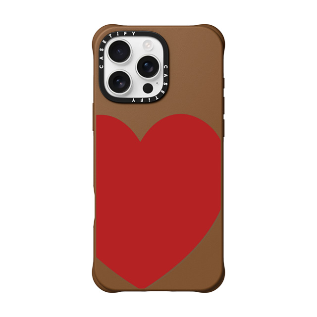 CASETiFY iPhone 16 Pro Max ケース タン BioVeg ケース MagSafe対応 Red Heart casetify_artist Father's Day CASETiFY iPhone 16 Pro Max ケース タン BioVeg ケース MagSafe対応 Red Heart casetify_artist Father's Day