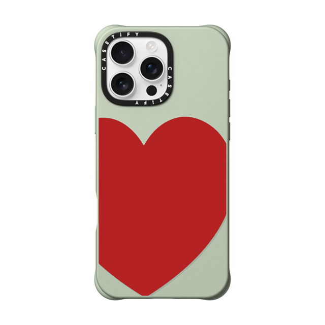 CASETiFY iPhone 16 Pro Max ケース Mint BioVeg ケース MagSafe対応 Red Heart casetify_artist