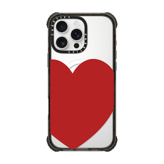 CASETiFY iPhone 16 Pro Max Case Black ウルトラ インパクトケース MagSafe 対応 Red Heart casetify_artist CASETiFY iPhone 16 Pro Max Case Black ウルトラ インパクトケース MagSafe 対応 Red Heart casetify_artist