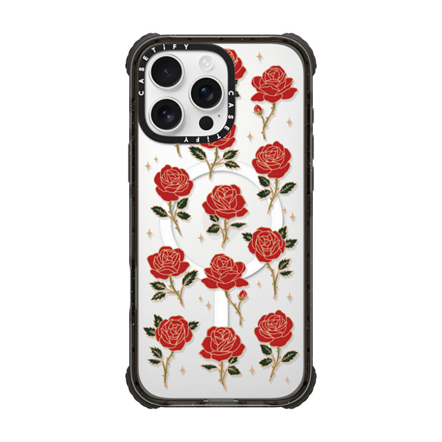 CASETiFY iPhone 16 Pro Max ケース ブラック ウルトラ インパクトケース MagSafe 対応 Roses and Thorns casetify_artist Father's Day CASETiFY iPhone 16 Pro Max ケース ブラック ウルトラ インパクトケース MagSafe 対応 Roses and Thorns casetify_artist Father's Day