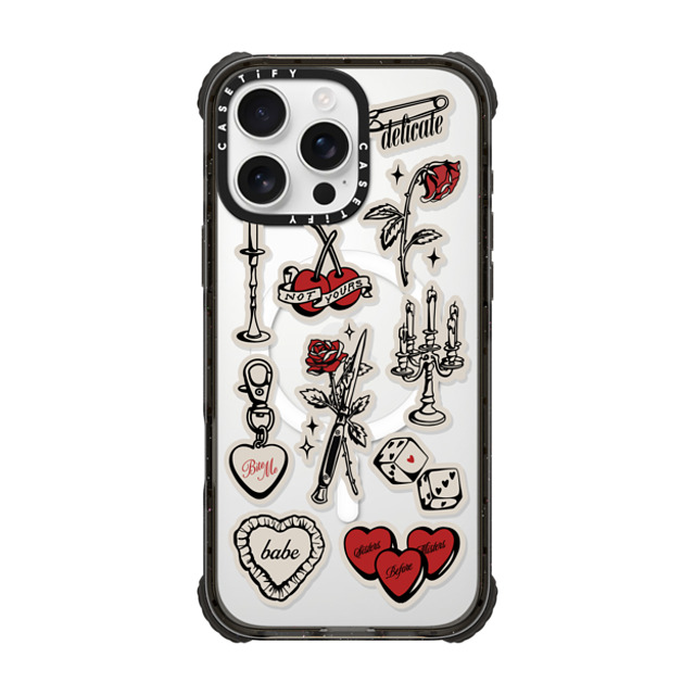 CASETiFY iPhone 16 Pro Max Case Black ウルトラ インパクトケース MagSafe 対応 Flash of Love casetify_artist CASETiFY iPhone 16 Pro Max Case Black ウルトラ インパクトケース MagSafe 対応 Flash of Love casetify_artist