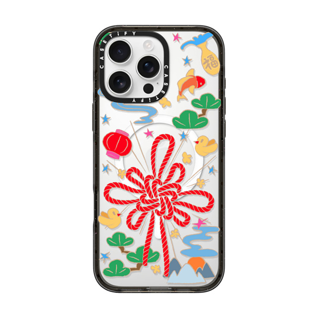 CASETiFY iPhone 16 Pro Max ケース ブラック インパクトケース MagSafe対応 PING AN Case casetify_artist