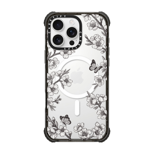 CASETiFY iPhone 16 Pro Max Case Black ウルトラ インパクトケース MagSafe 対応 Floral,Floral Black Sakura Garden CASETiFY iPhone 16 Pro Max Case Black ウルトラ インパクトケース MagSafe 対応 Floral,Floral Black Sakura Garden