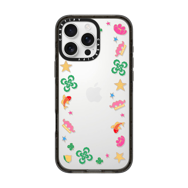 CASETiFY iPhone 16 Pro Max ケース ブラック インパクトケース HAO YUN Case casetify_artist