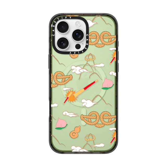 CASETiFY iPhone 16 Pro Max ケース ブラック インパクトケース MagSafe対応 QI TIAN Case casetify_artist