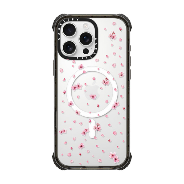 CASETiFY iPhone 16 Pro Max Case Black ウルトラ インパクトケース MagSafe 対応 フローラル Pressed Sakura CASETiFY iPhone 16 Pro Max Case Black ウルトラ インパクトケース MagSafe 対応 フローラル Pressed Sakura