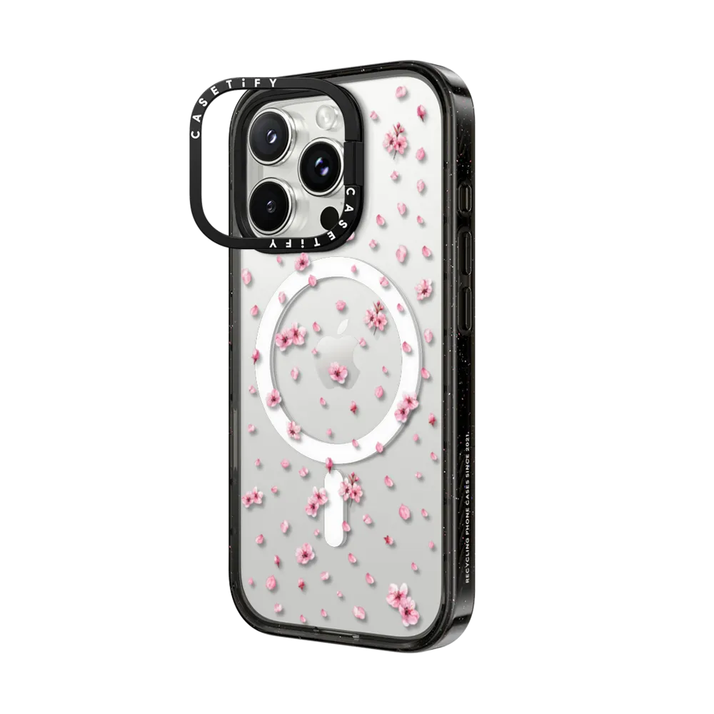 Impact Ring Stand iPhone 16 Pro Max Case MagSafe Compatible - Pressed Sakura