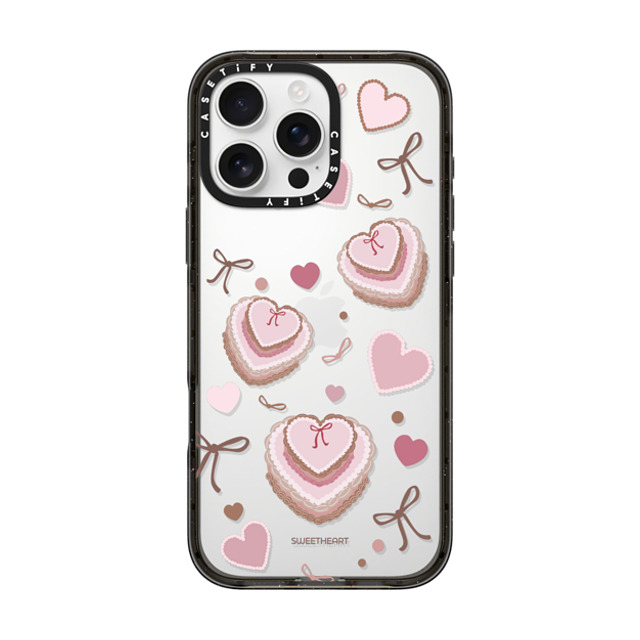 CASETiFY iPhone 16 Pro Max ケース Black インパクトケース Sweetheart cake case casetify_artist