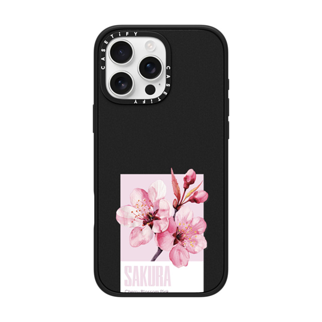 CASETiFY iPhone 16 Pro Max ケース マットブラック インパクトケース Sakura Color Palette casetify_artist