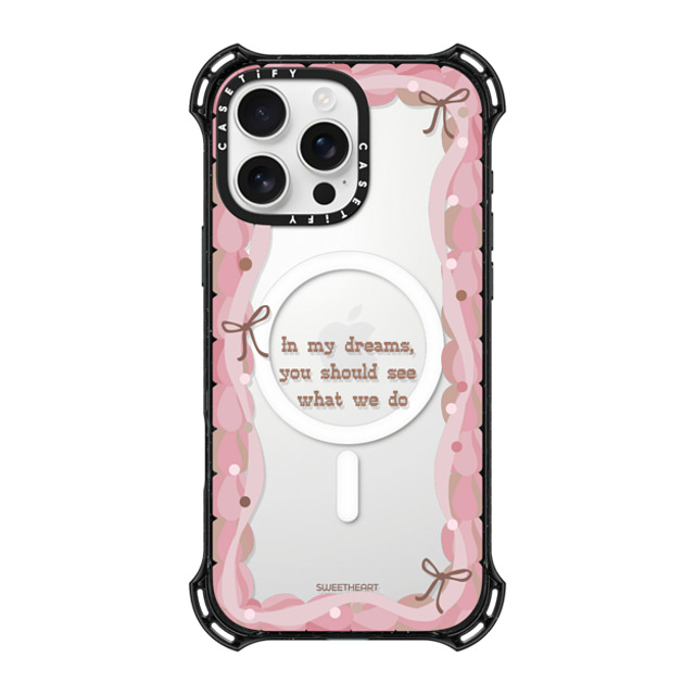 CASETiFY iPhone 16 Pro Max ケース Black バウンスケース Sweetheart quote case casetify_artist