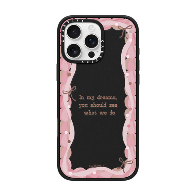 CASETiFY iPhone 16 Pro Max ケース マットブラック インパクトケース Sweetheart quote case casetify_artist