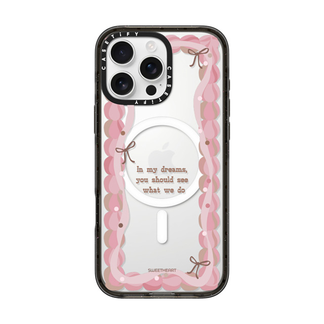 CASETiFY iPhone 16 Pro Max ケース Black インパクトケース MagSafe対応 Sweetheart quote case casetify_artist