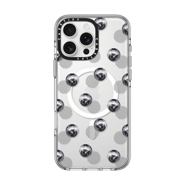 CASETiFY iPhone 16 Pro Max Case クリア クリア ケース MagSafe対応 Monochrome,Y2K Y2K,Monochrome Polka Dot Disco Father's Day CASETiFY iPhone 16 Pro Max Case クリア クリア ケース MagSafe対応 Monochrome,Y2K Y2K,Monochrome Polka Dot Disco Father's Day
