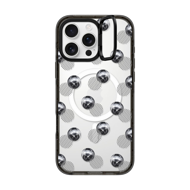 CASETiFY iPhone 16 Pro Max ケース ブラック インパクトリングスタンドケース MagSafe対応 Monochrome,Y2K Y2K,Monochrome Polka Dot Disco Father's Day CASETiFY iPhone 16 Pro Max ケース ブラック インパクトリングスタンドケース MagSafe対応 Monochrome,Y2K Y2K,Monochrome Polka Dot Disco Father's Day
