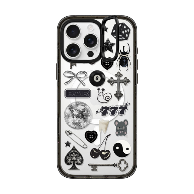 CASETiFY iPhone 16 Pro Max ケース ブラック インパクトリングスタンドケース MagSafe対応 Lucky Streak casetify_artist Father's Day CASETiFY iPhone 16 Pro Max ケース ブラック インパクトリングスタンドケース MagSafe対応 Lucky Streak casetify_artist Father's Day