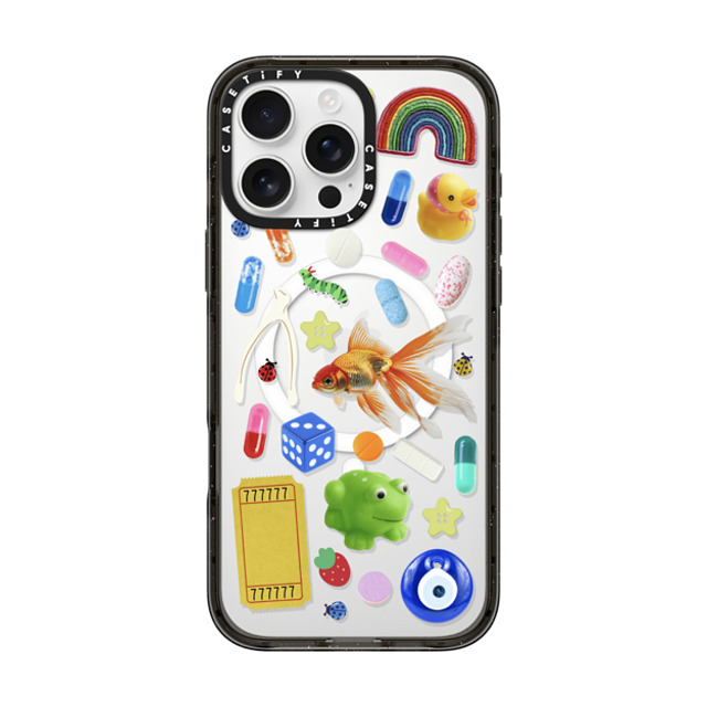 CASETiFY iPhone 16 Pro Max ケース ブラック インパクトケース MagSafe対応 Happy Dose of Luck casetify_artist Father's Day CASETiFY iPhone 16 Pro Max ケース ブラック インパクトケース MagSafe対応 Happy Dose of Luck casetify_artist Father's Day