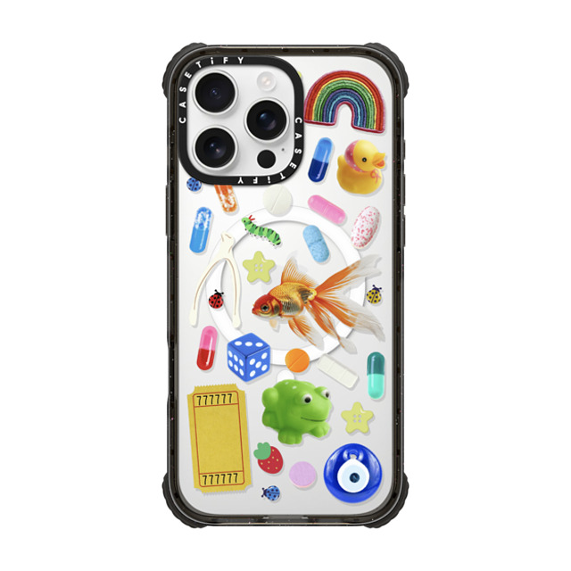 CASETiFY iPhone 16 Pro Max Case Black ウルトラ インパクトケース MagSafe 対応 Happy Dose of Luck casetify_artist CASETiFY iPhone 16 Pro Max Case Black ウルトラ インパクトケース MagSafe 対応 Happy Dose of Luck casetify_artist
