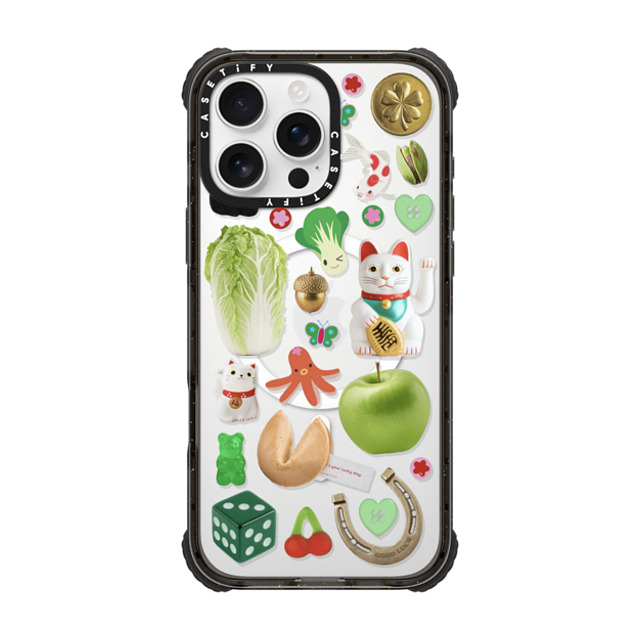 CASETiFY iPhone 16 Pro Max Case Black ウルトラ インパクトケース MagSafe 対応 Lucky Cabbage Patch casetify_artist CASETiFY iPhone 16 Pro Max Case Black ウルトラ インパクトケース MagSafe 対応 Lucky Cabbage Patch casetify_artist