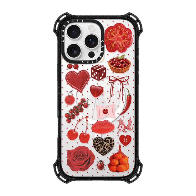 CASETiFY iPhone 16 Pro Max Case Black バウンスケース Cherry-Picked Luck casetify_artist CASETiFY iPhone 16 Pro Max Case Black バウンスケース Cherry-Picked Luck casetify_artist
