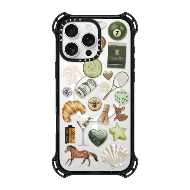 CASETiFY iPhone 16 Pro Max Case Black バウンスケース Opulence Luck Club casetify_artist CASETiFY iPhone 16 Pro Max Case Black バウンスケース Opulence Luck Club casetify_artist