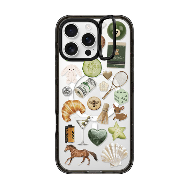 CASETiFY iPhone 16 Pro Max ケース ブラック インパクトリングスタンドケース MagSafe対応 Opulence Luck Club casetify_artist Father's Day CASETiFY iPhone 16 Pro Max ケース ブラック インパクトリングスタンドケース MagSafe対応 Opulence Luck Club casetify_artist Father's Day