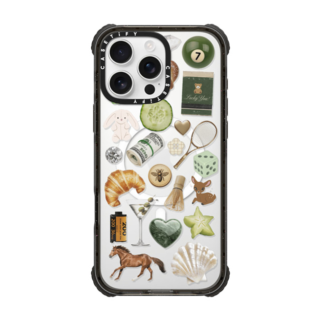 CASETiFY iPhone 16 Pro Max Case Black ウルトラ インパクトケース MagSafe 対応 Opulence Luck Club casetify_artist CASETiFY iPhone 16 Pro Max Case Black ウルトラ インパクトケース MagSafe 対応 Opulence Luck Club casetify_artist