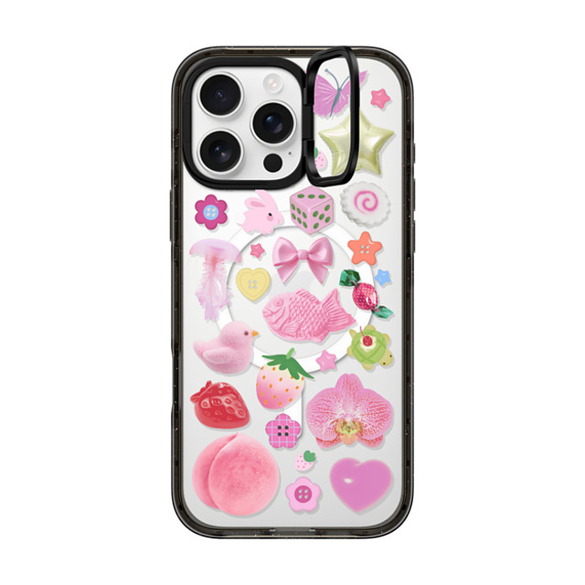 CASETiFY iPhone 16 Pro Max ケース ブラック インパクトリングスタンドケース MagSafe対応 Sweet Charmed Dreams casetify_artist Father's Day CASETiFY iPhone 16 Pro Max ケース ブラック インパクトリングスタンドケース MagSafe対応 Sweet Charmed Dreams casetify_artist Father's Day