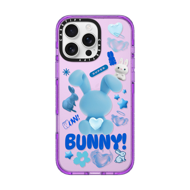 CASETiFY iPhone 16 Pro Max Case パープル インパクトケース Bunny Records casetify_artist Father's Day CASETiFY iPhone 16 Pro Max Case パープル インパクトケース Bunny Records casetify_artist Father's Day