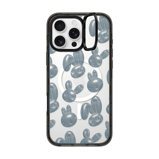 CASETiFY iPhone 16 Pro Max Case Black インパクトリングスタンドケース MagSafe対応 Pixelated Bunny casetify_artist Father's Day CASETiFY iPhone 16 Pro Max Case Black インパクトリングスタンドケース MagSafe対応 Pixelated Bunny casetify_artist Father's Day