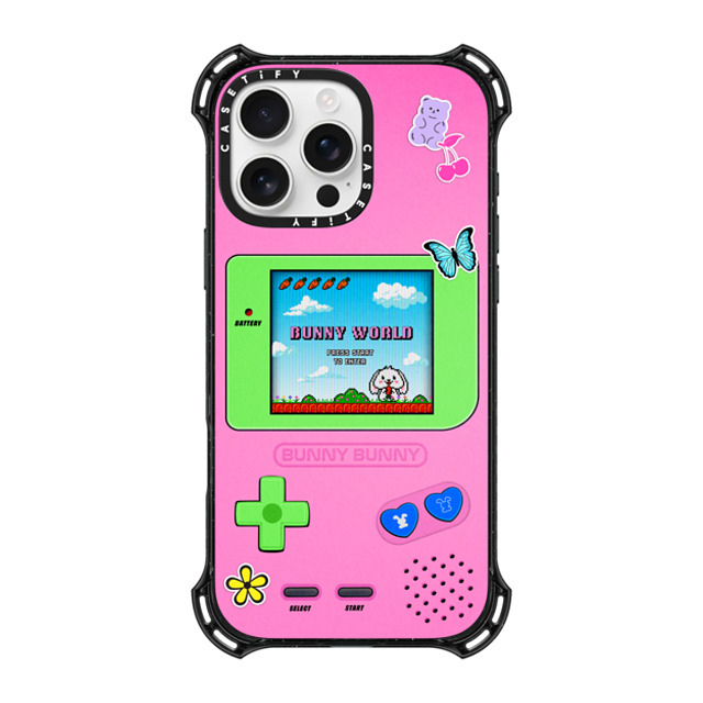 CASETiFY iPhone 16 Pro Max Case Black バウンスケース Bunny World casetify_artist CASETiFY iPhone 16 Pro Max Case Black バウンスケース Bunny World casetify_artist