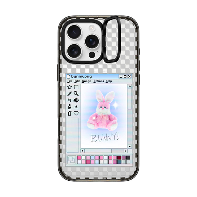CASETiFY iPhone 16 Pro Max Case Black インパクトリングスタンドケース MagSafe対応 Bunny. png casetify_artist Mother's Day CASETiFY iPhone 16 Pro Max Case Black インパクトリングスタンドケース MagSafe対応 Bunny. png casetify_artist Mother's Day