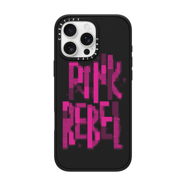 CASETiFY iPhone 16 Pro Max Case マットブラック インパクトケース MagSafe対応 Typography,Y2K Typography,Y2K Pink Rebel Father's Day CASETiFY iPhone 16 Pro Max Case マットブラック インパクトケース MagSafe対応 Typography,Y2K Typography,Y2K Pink Rebel Father's Day