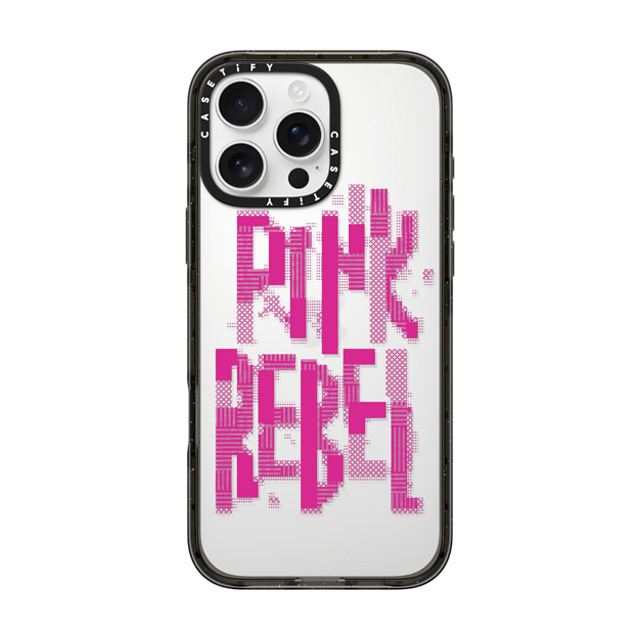 CASETiFY iPhone 16 Pro Max ケース ブラック インパクトケース Typography,Y2K Y2K,Typography Pink Rebel Mother's Day CASETiFY iPhone 16 Pro Max ケース ブラック インパクトケース Typography,Y2K Y2K,Typography Pink Rebel Mother's Day