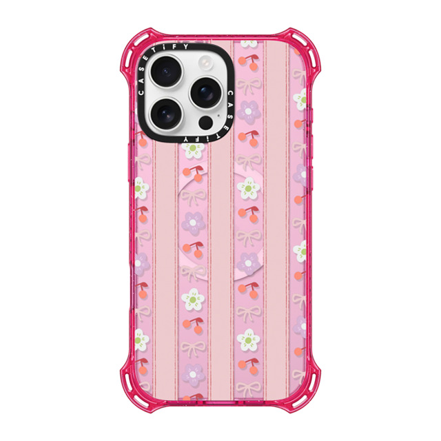CASETiFY iPhone 16 Pro Max Case プリムローズ ピンク バウンスケース Cherry,Floral Cherry,Floral,Ribbon Strawberry Milk Father's Day CASETiFY iPhone 16 Pro Max Case プリムローズ ピンク バウンスケース Cherry,Floral Cherry,Floral,Ribbon Strawberry Milk Father's Day